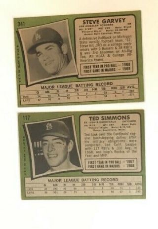 274 Different 1971 Topps Baseball cards incl 37 Hi s,  Rookies,  HOFers G - Ex 3