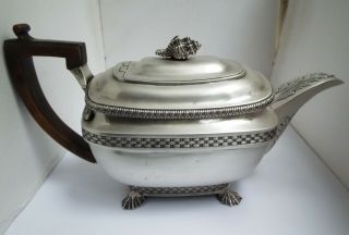 Fabulous Large Heavy English Antique Georgian 1807 Solid Sterling Silver Teapot