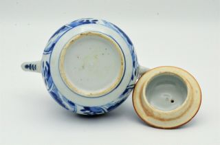 Kangxi Period (17th/18th) Century Chinese Antique Blue & White Porcelain Teapot 2