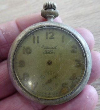 Quality Vintage Ingersoll Junior Radiolite Gents Pocket Watch
