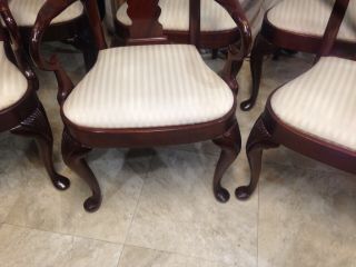 Set Of 6 HICKORY CHAIR CO.  James River Queen Anne Mahogany Dining Room Chairs 3