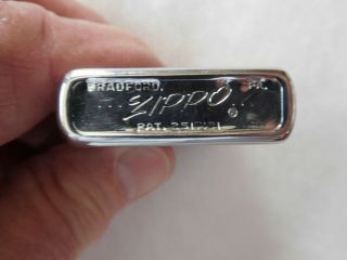 1960 Vintage Pat.  2517191 Zippo Lighter