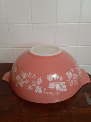 Vintage Pyrex Pink Gooseberry 444 4 Qt Cinderella Mixing Bowl Usa