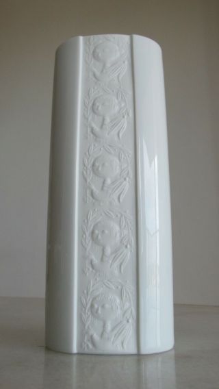Vintage Bjorn Wiinblad Rosenthal Studio Line White Porcelain Vase