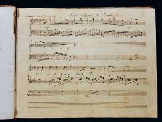 Antique 19th c.  Sheet Music Hand Drawn Album Moravian N.  C.  by Emma Reich 3