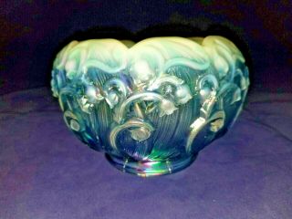 Vintage Fenton Blue White Opalescent - Lily Of The Valley -