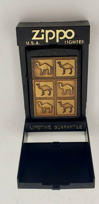 Older Collectible Zippo Six - Camel 6 - Pack Camel Cigarette Lighter Mib