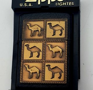 Older Collectible ZIPPO Six - Camel 6 - Pack Camel Cigarette Lighter MIB 3