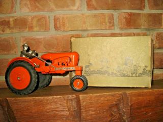 Rare Antique Arcade Allis Chalmers Wc Toy Tractor Cast Iron,  Box