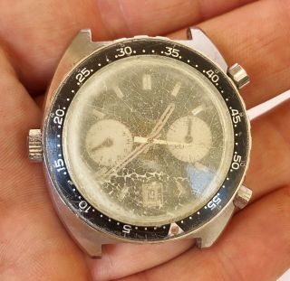 RARE Tag Heuer Autavia 1163V Automatic 17 Jewels Chronograph 1970s Watch SPARES 2