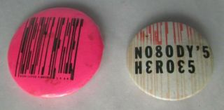 Stiff Little Fingers Slf Vintage 2 X 1980s Badges Pins Buttons Punk Wave