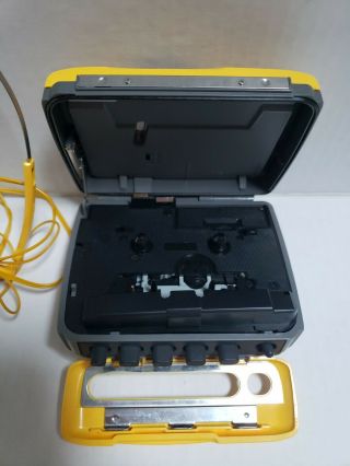 Vintage Sony Sports Walkman WM - SXF44 Cassette/Radio (Radio Does Not Work) With 2