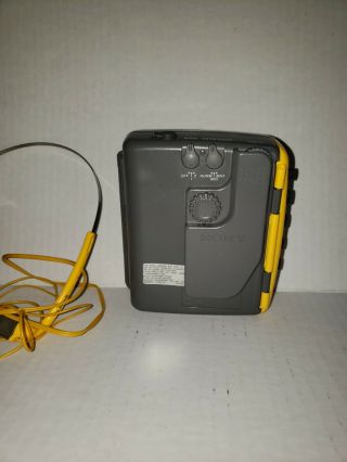 Vintage Sony Sports Walkman WM - SXF44 Cassette/Radio (Radio Does Not Work) With 3