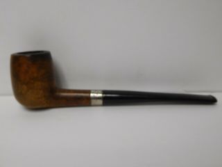 Vintage Sterncrest Briar Wood Smoking Tobacco Pipe Silver Band