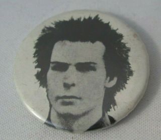 The Sex Pistols Sid Vicious Vintage Circa 1980 Badge Pin Button Punk Wave