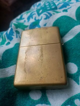 Golden devil Dragon Zippo solid brass dated XVI insert dated XV no box 3
