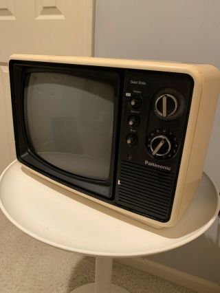 Vtg Panasonic Space Age Portable Tv Tr - 822 1970s