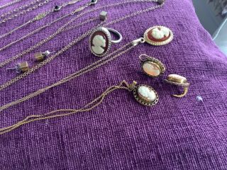 Vintage costume jewellery,  some Sarah Coventry,  necklaces/brooches/rings 2