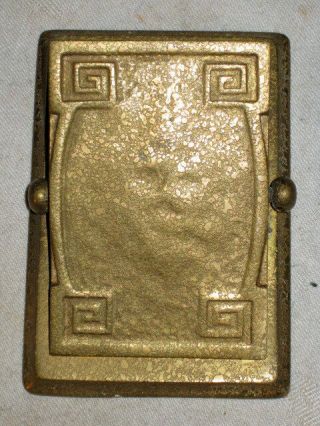 Antique Tiffany Studios Bronze Modeled Gold Dore Desk Art Paper Clip Holder
