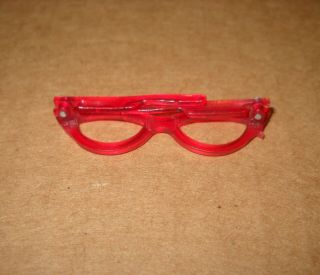Vintage TAMMY Doll RED CAT ' S EYE GLASSES Pizza Party / Picnic Party etc 3