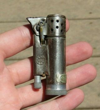 Ww2 Trench Lighter R Splendid Flam Pare Flamme Windlighter Pre1941 Tax Plate