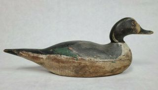 Vintage Mason Evans Premiere Grade Pin Tail Drake Hollow Body Wood Duck Decoy NR 2