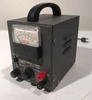 Vintage Eico Transistorized Power Supply Model 1020 Very 6 - 30v Range