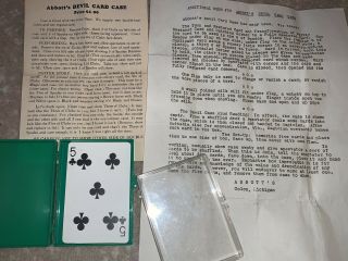 Vintage Magic Trick - The Devil Card Case By Abbott’s Of America - Vintage Prop