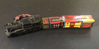 Vintage Tin Litho Train Set (wind - Up) Locomotive,  Erie,  N&w,  Union Pacific Marx