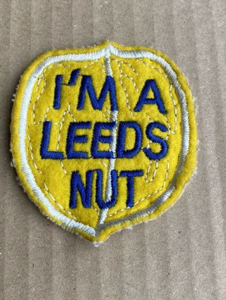 Vintage Leeds United Im A Leeds Nut Sew On Patch