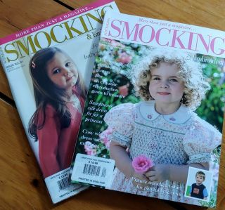 2 Vintage Australian Smocking And Embroidery Magazines 81 & 82 2007 - 2008