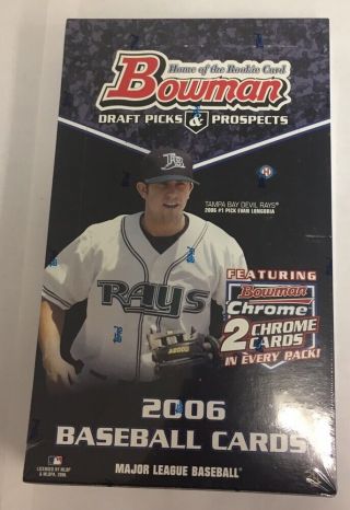 2006 Bowman Draft Picks And Prospects Factory Baseball Hobby Box