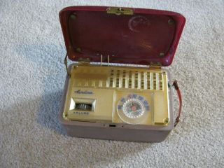 Vintage Montgomery Wards Airline Portable Tube Radio Mod.  84gcb Parts Repair