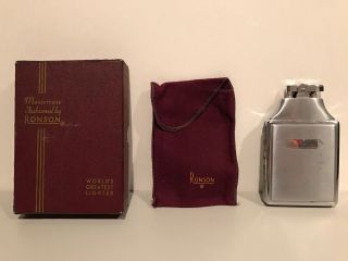 Vintage Mid Century Ronson Mastercase Lighter & Cigarette Case Rare