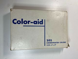 Color - Aid Coloraid 6x9 Papers 1974 Vintage