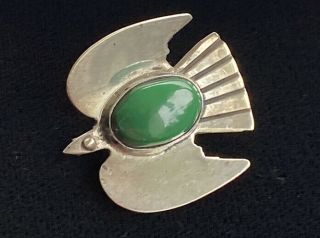 Vintage Sterling Silver Taxco Mexico Thunderbird Pin Brooch