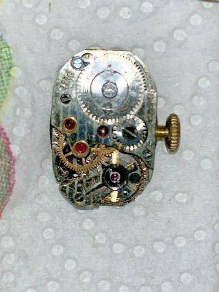 Vintage: Ladies Art Deco ROAMER 17 Jewel Watch - missing glass T69 Swiss Made 2