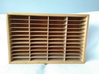 Vintage Napa Valley Box Company 48 Tracks / 96 Cd Wooden Storage Case