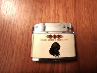 Roscoe Snyder & Pacific Railway Vintage Railroad Lighter Brother - Lite Japan