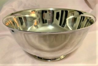 Tiffany & Co Sterling Silver Bowl,  10 - 1/4 ",  W/ Orig Plastic Insert For Salad Use