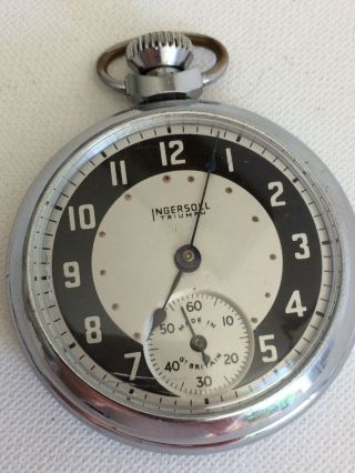 A Vintage Ingersoll Triumph Pocket Watch In Order