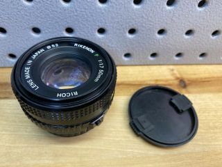 Ricoh Xr Rikenon 50mm 1:1.  7 Pentax K Mount Vintage Retro Lens