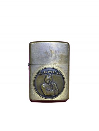 Nos 1932 1992 Solid Brass Zippo Windproof Lighter Camel Joe Tuxedo Emblem Usa