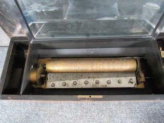 Antique Swiss Cylinder Music Box,  Plays Well