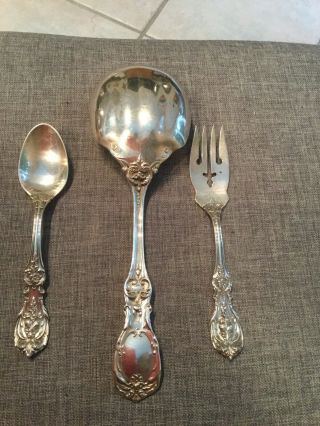reed and barton sterling silver flatware set 3