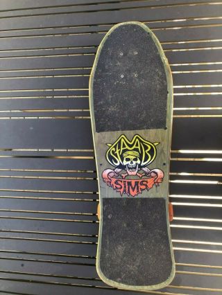 Sims Kevin Staab Skateboard Gullwing Trucks OJ II wheels Rib Bones Tail Bone 80s 2