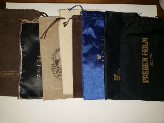 Pipe Pouches 9 Including Preben Holm,  Wo Larsen,  Stanwell Mauro Armellini.