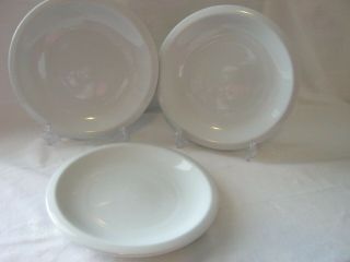 Vintage Set Of 3 Culinary Arts Heavy Porcelain Cafeware 10 " Lunch Dinner Plates