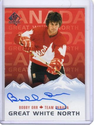2019/20 Ud Sp Authentic Bobby Orr Great White North Auto Team Canada 2017/18