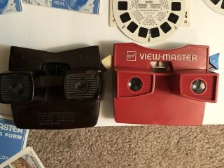 1960s 2 Vintage Gaf/sawyer View - Masters W/5 Stereo Pic.  15 Reels/written Stories
